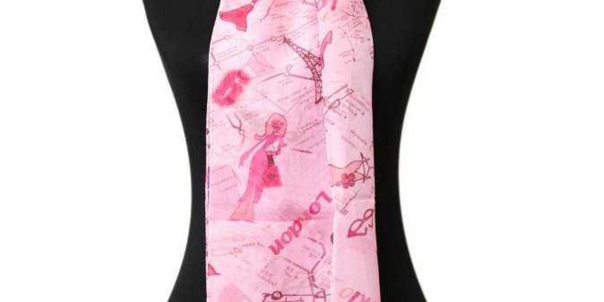 Modern Gift Pink Scarf For Girls