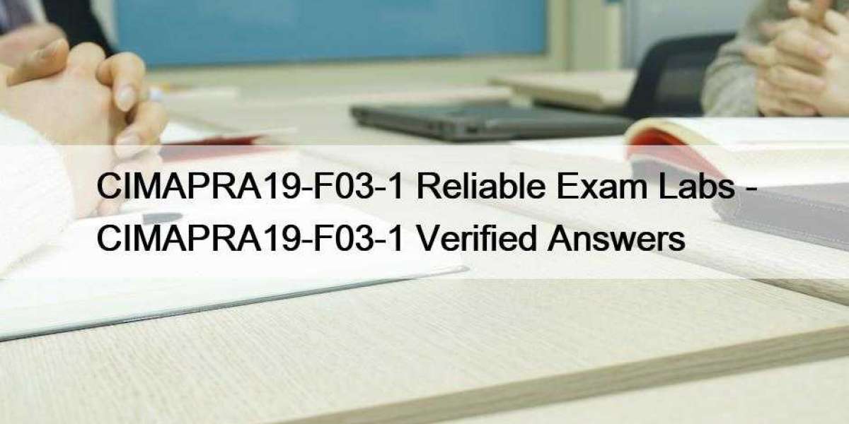 CIMAPRA19-F03-1 Reliable Exam Labs - CIMAPRA19-F03-1 Verified Answers