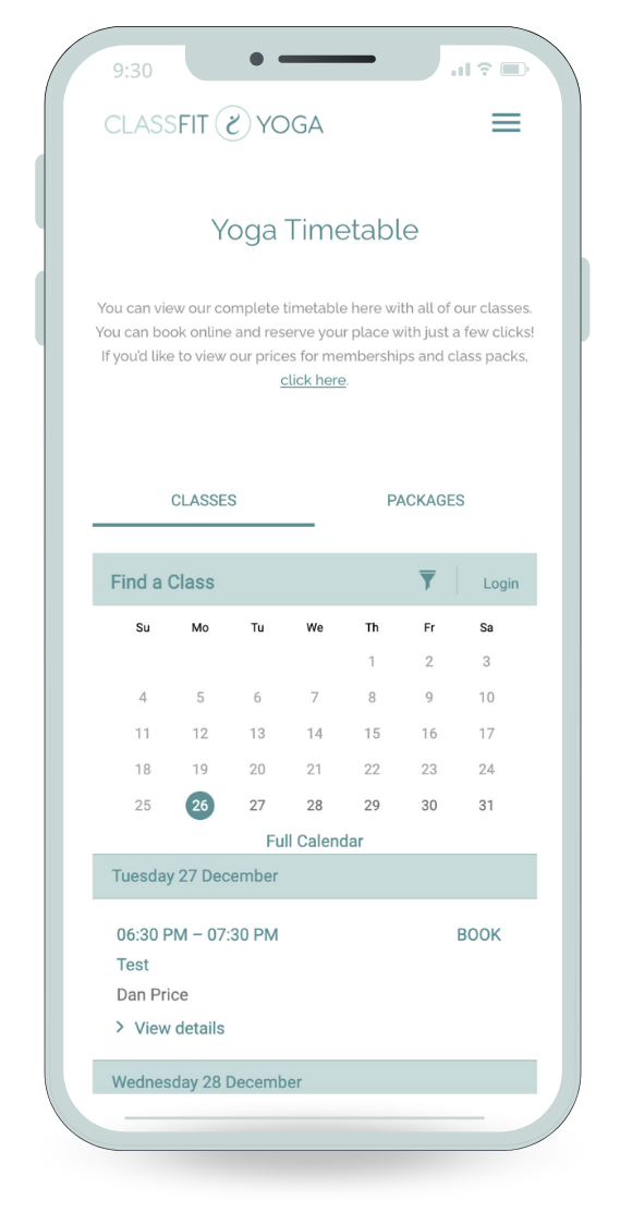 Yoga and Pilates Scheduling Software for Studios | ClassFit