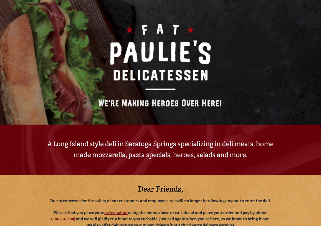 Best Deli Shop in Saratoga Springs | Fat Paulie’s