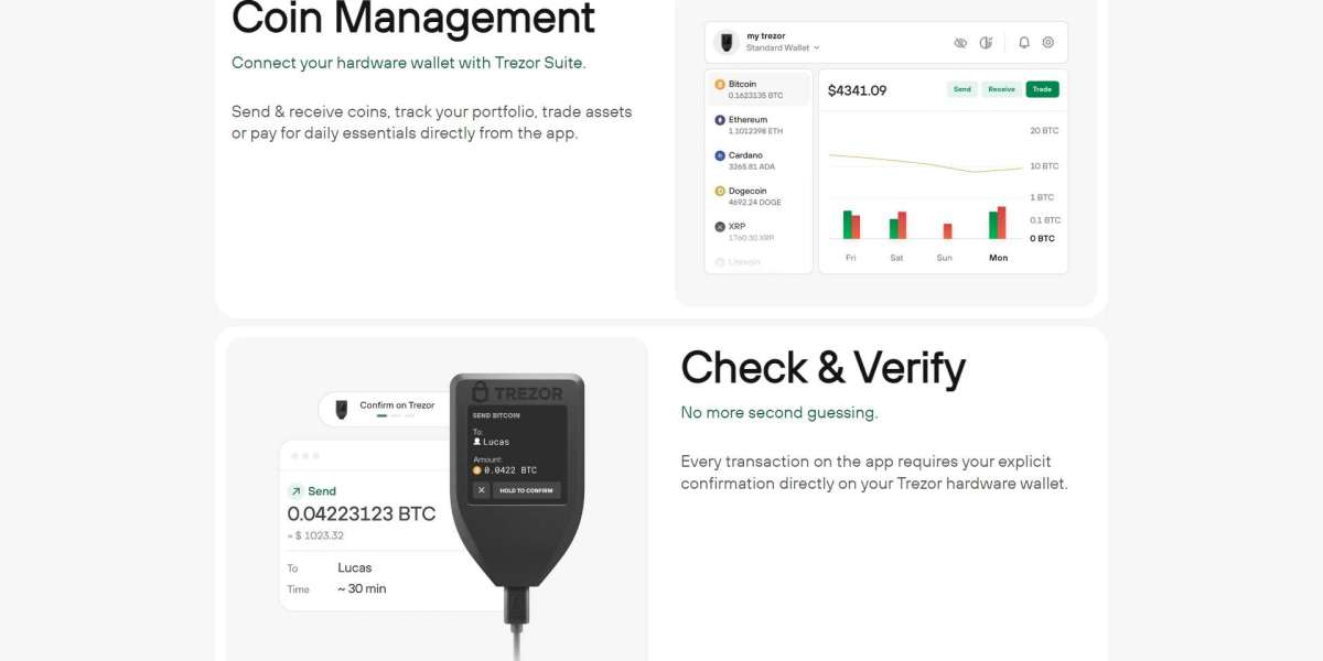 Now manage crypto funds offline with the Trezor Wallet
