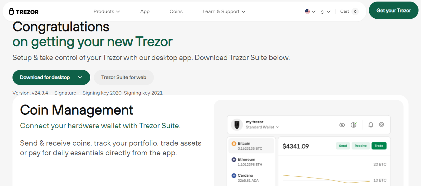 Trezor Suite App (Official) - Set up your Trezor