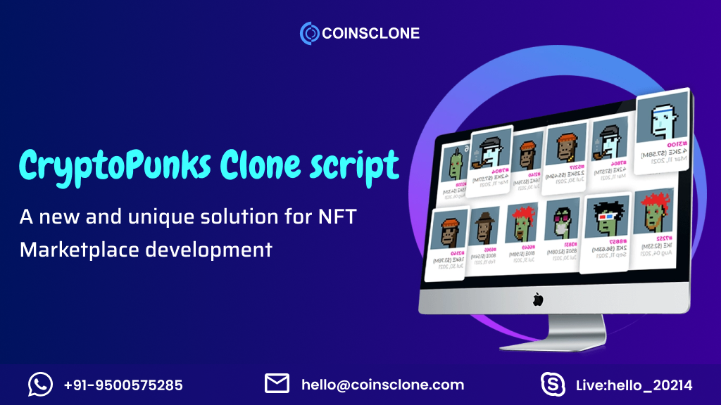 CryptoPunks Clone Script - Build Your NFT Collectibles Platfom