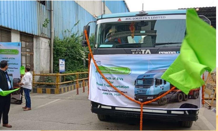 AVG Logistics begins electric vehicle operations for Tata Steel