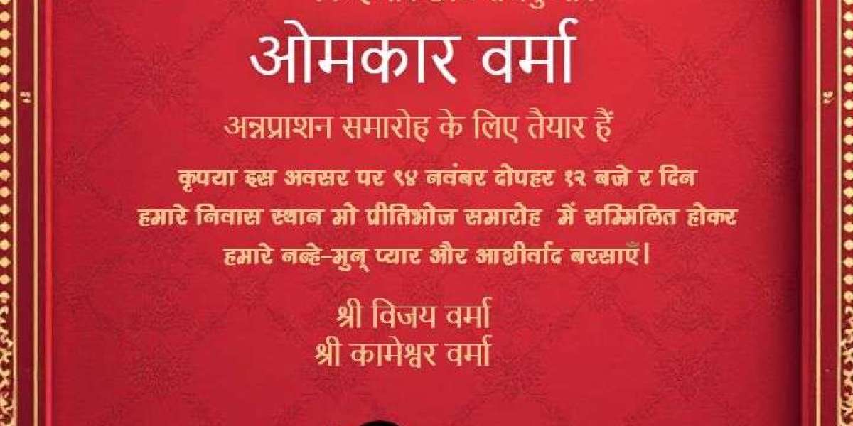 Annaprashan Invitation Cards – A Beautiful Beginning with Crafty Art
