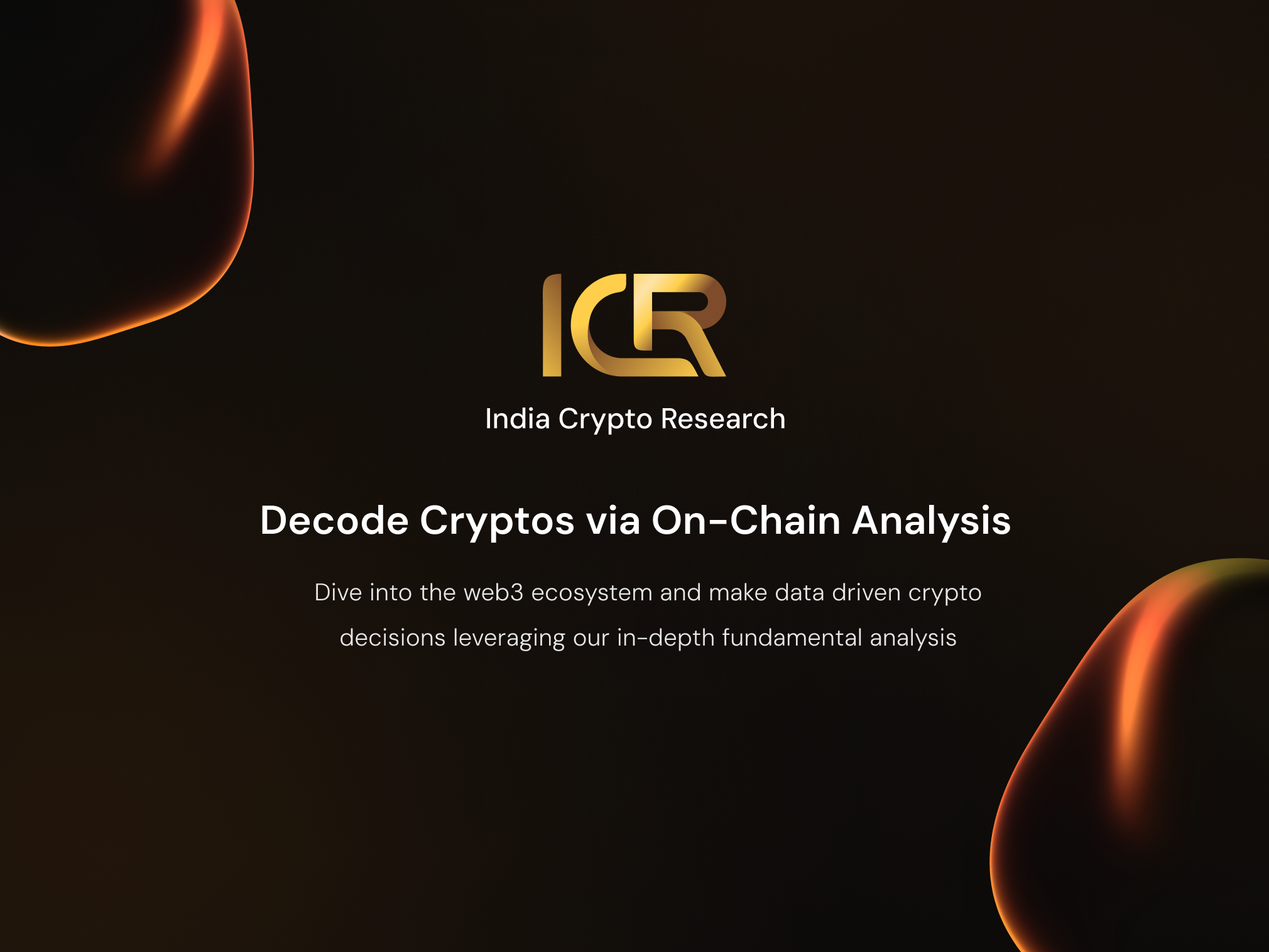 Crypto Research via On-Chain Analysis | India Crypto Research